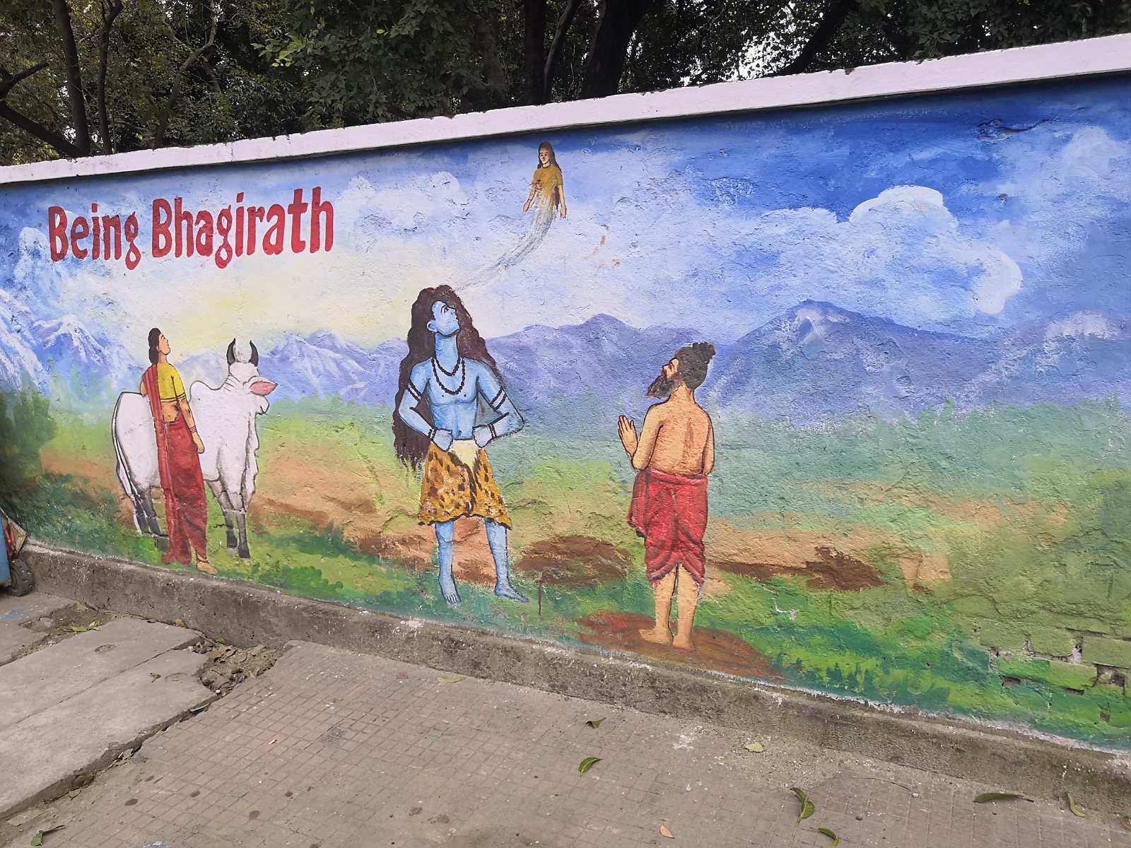 17. Mural w mieście Haridwar.