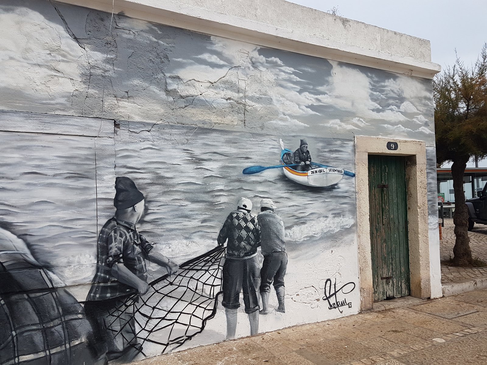 23. Mural w miejscowości Sesimbra.