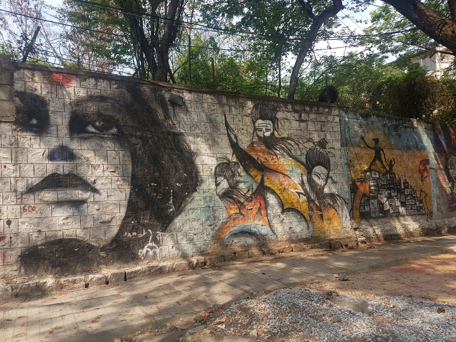 29. Mural w mieście Bangalore.