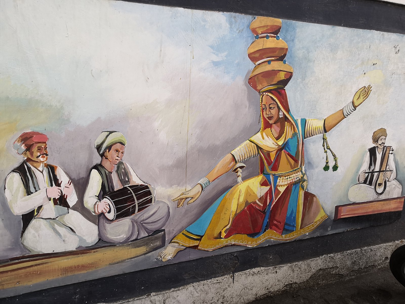 43. Mural w mieście Udaipur.