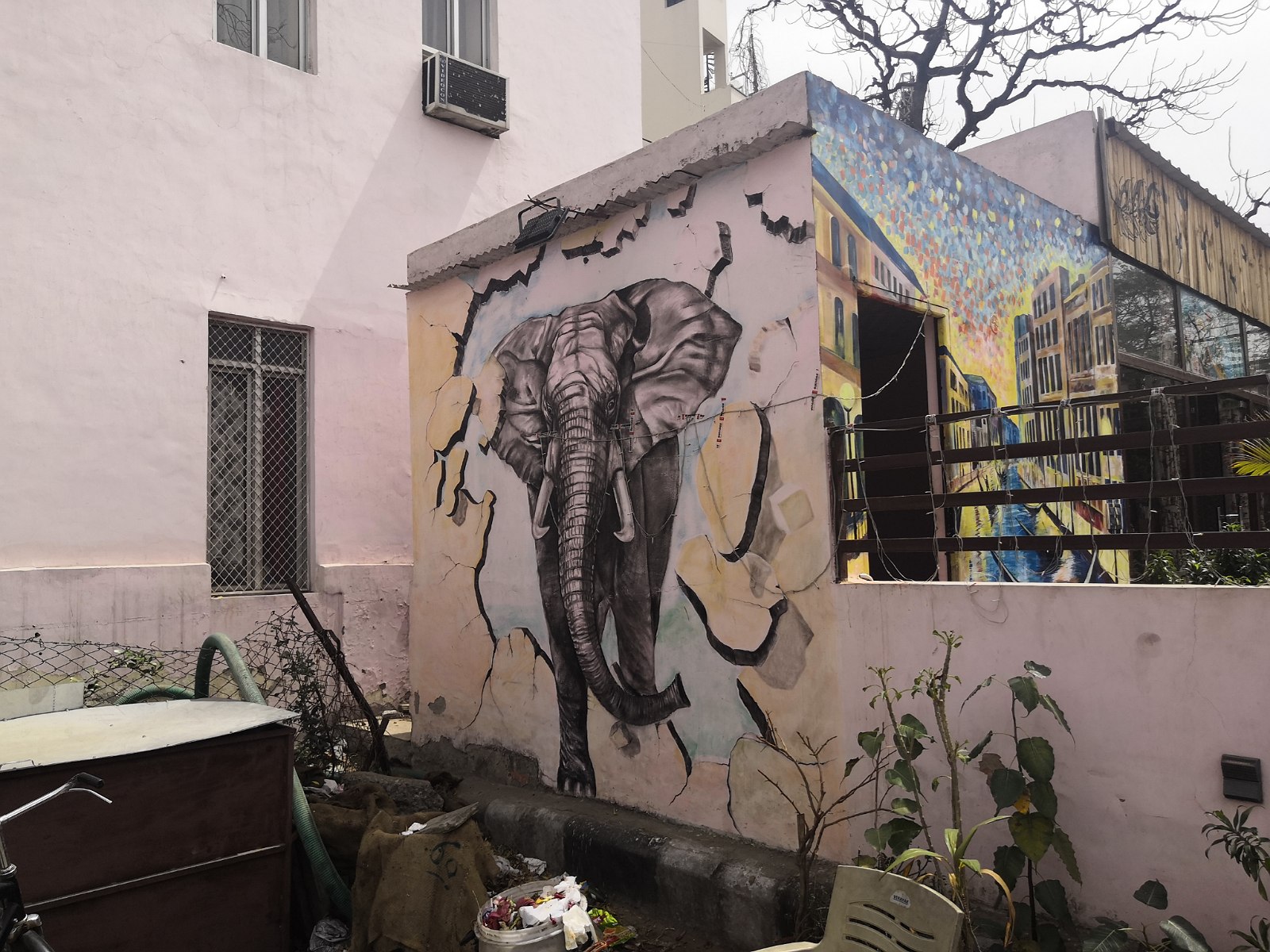 56. Mural w mieście Dżaipur.