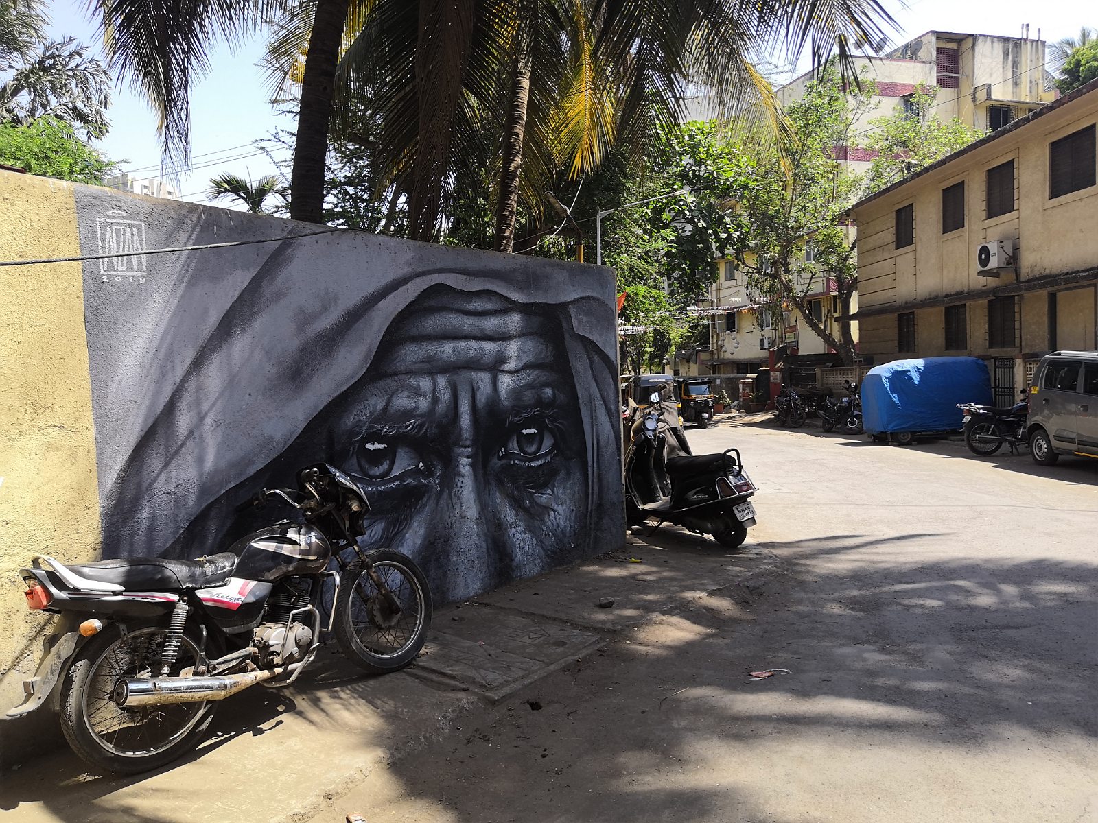 60. Mural w mieście Mumbaj.