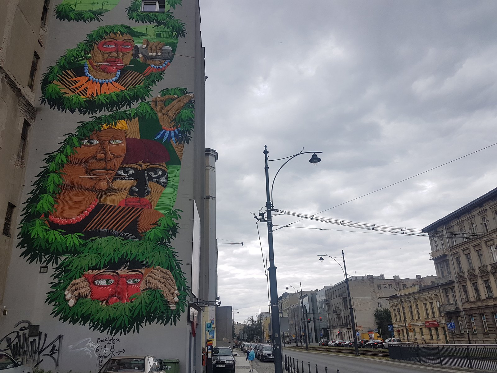 79. Mural w mieście Łódź.