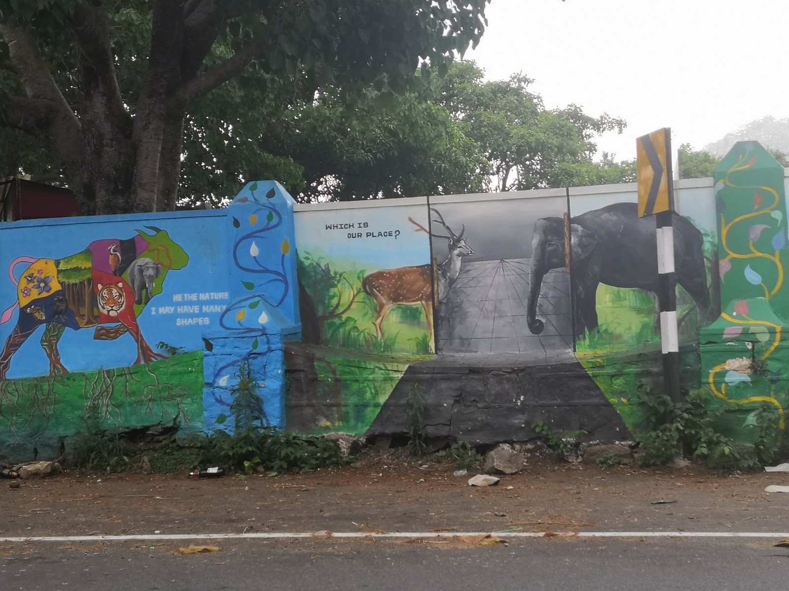 91. Mural w miejscowości Kodaikanal.