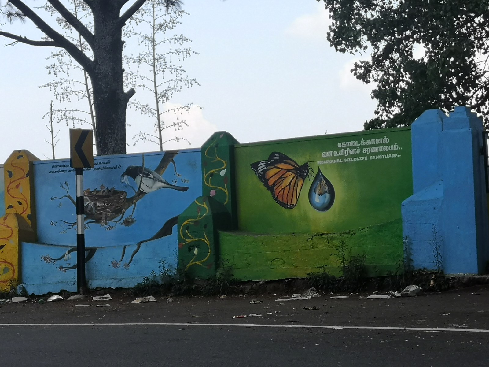 91.2. Mural w miejscowości Kodaikanal.